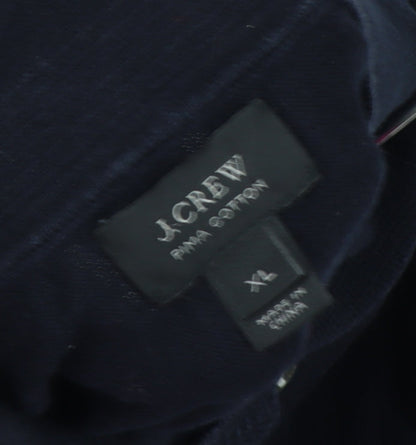 Close-up detail of J.Crew Men's Black XL Cotton jumper