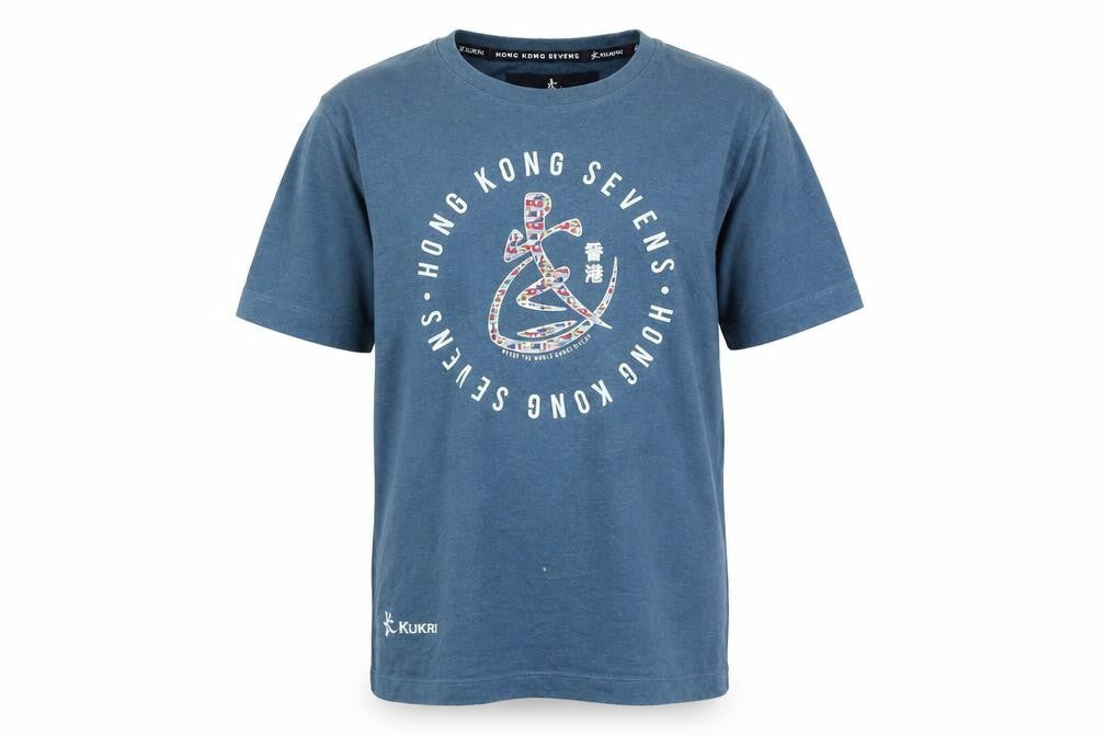 Kukri Boys Blue Graphic Print Rugby T-Shirt 11-12 Years