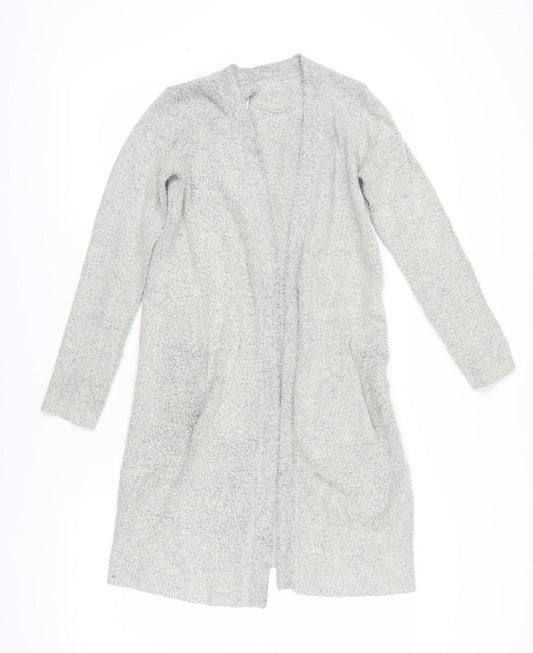 soyaconcept Women's Grey Cardigan, S, Open-Knit, Lightweight
