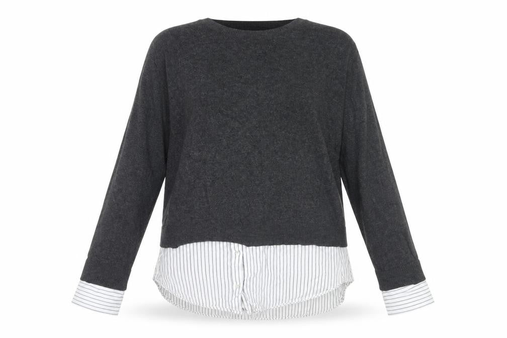 H&M Women's Grey Pullover Jumper, Size M