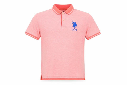 U.S. Polo Assn. Men's Pink S Polo Shirt, Logo, Short Sleeve