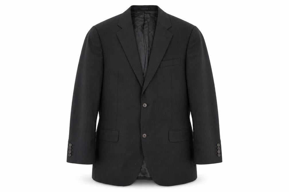 F.lli Cerruti Men's Black Wool Blazer 44 Long, Business