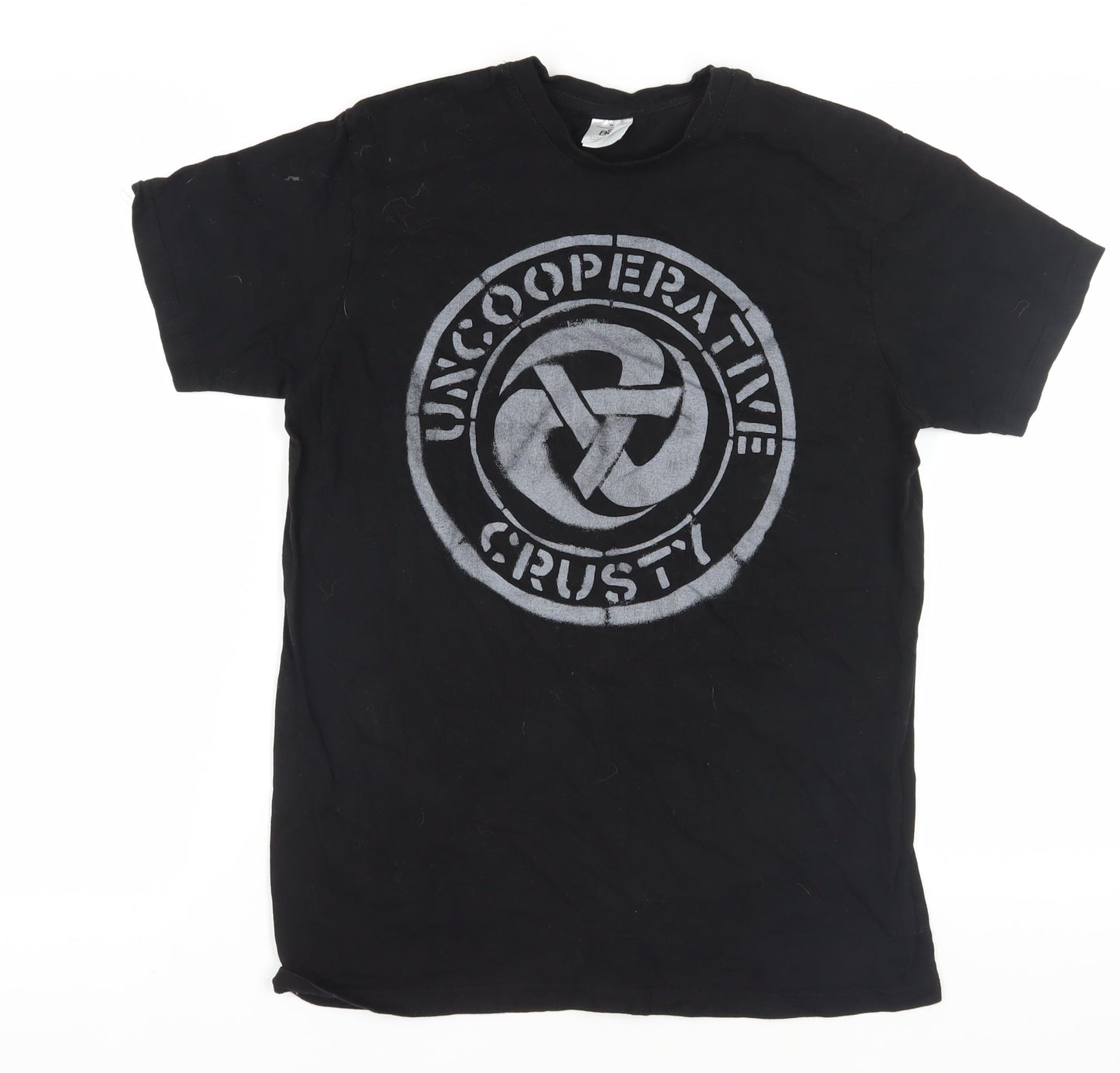 B&C Collection Men's Black Graphic T-Shirt M