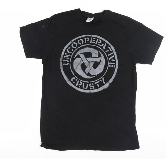 B&C Collection Men's Black Graphic T-Shirt M