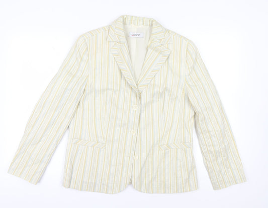Gelco Women's Multicoloured Stripe Blazer Size 16