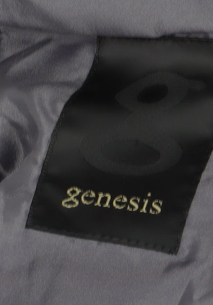 Genesis Men's Black Pinstripe Regular Fit Blazer Size 40R