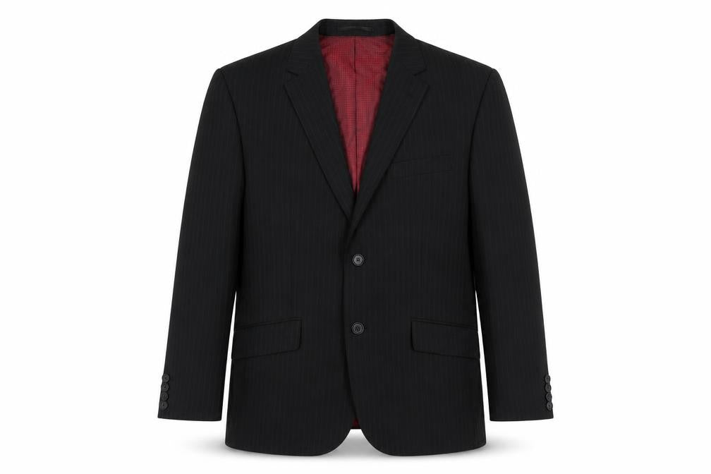 Skopes Mens Black Wool Blazer 40S Striped