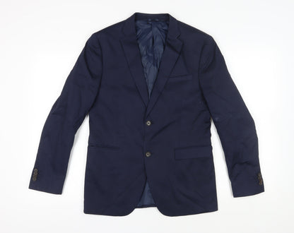 ESPRIT Womens Blue Suit Jacket, Regular Blazer Size 40