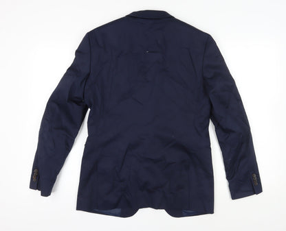 ESPRIT Womens Blue Suit Jacket, Regular Blazer Size 40