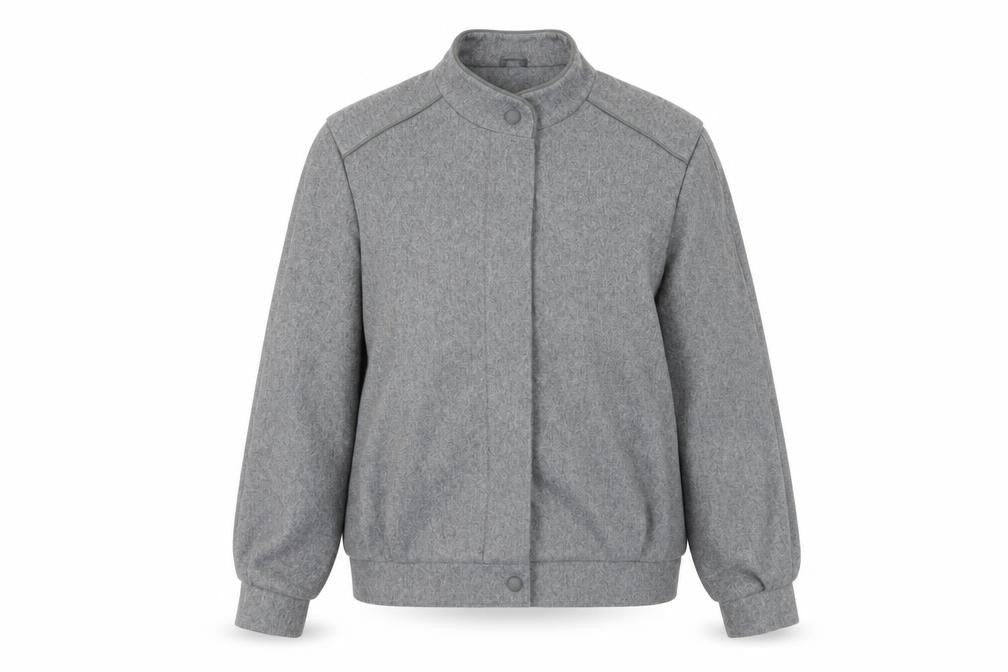 Nena Women's Grey Wool Blend Jacket Size 16