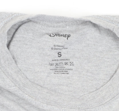 Preloved Disney Unisex Grey Mickey Mouse T-Shirt Size S - Detail