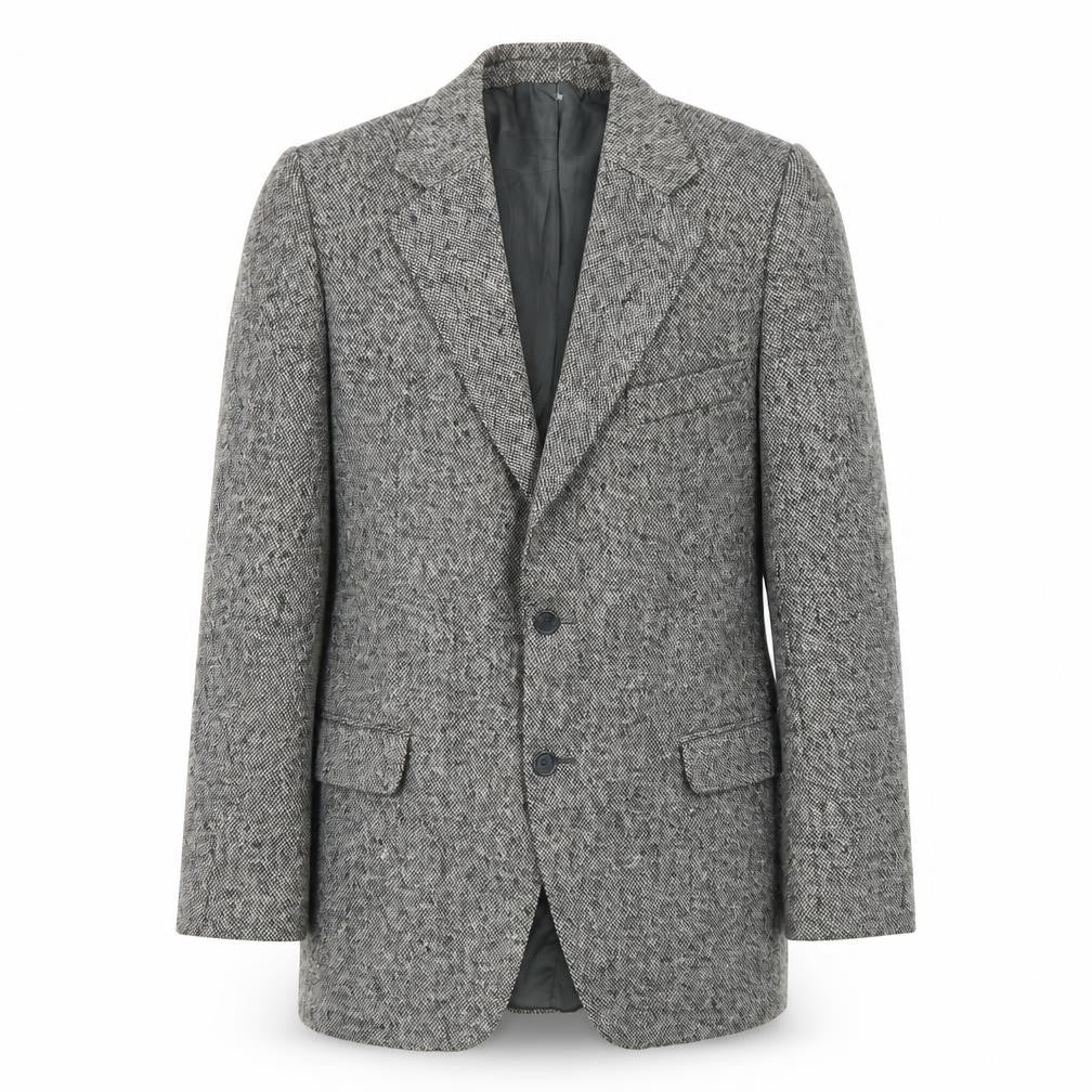 Glenmore Men's Grey Wool Blazer Size L Classic Style
