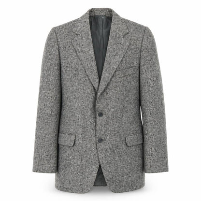 Glenmore Men's Grey Wool Blazer Size L Classic Style
