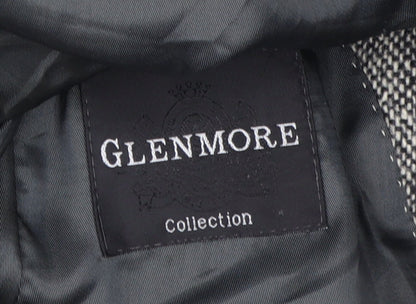 Glenmore Men's Grey Wool Blazer Size L Classic Style
