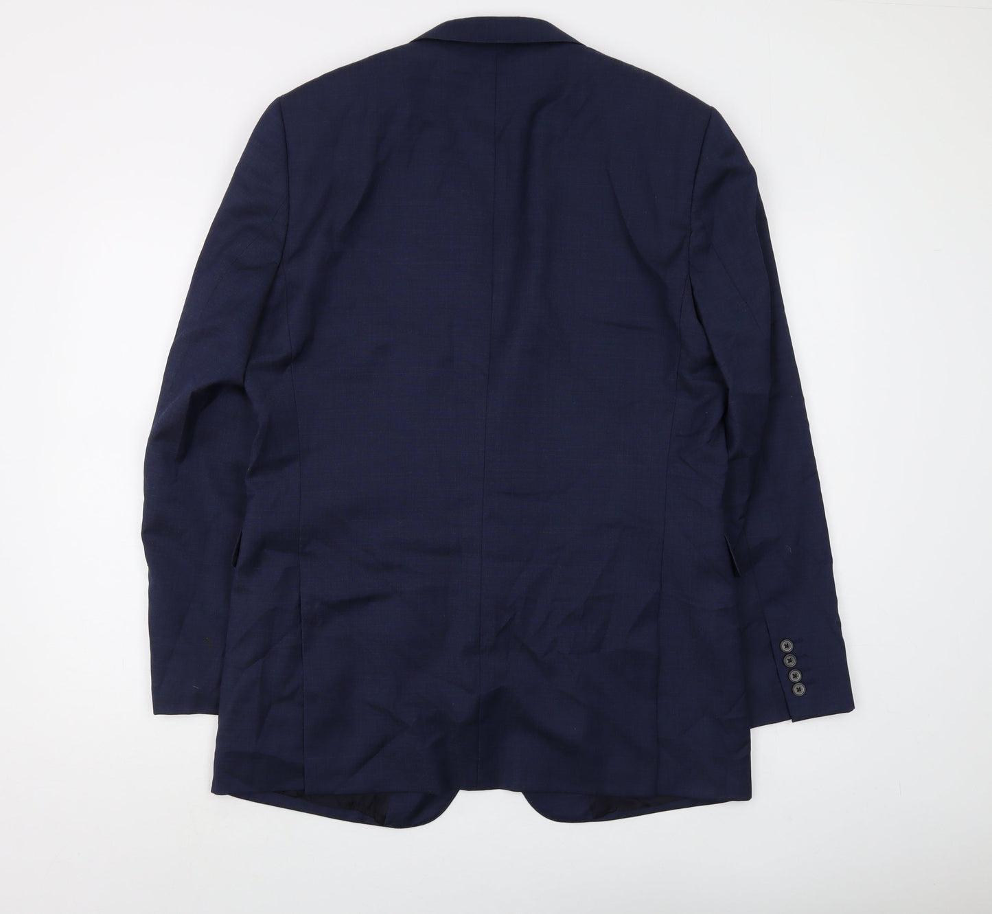 Jaeger Men's Blue Blazer, Size 40, Double-Vented