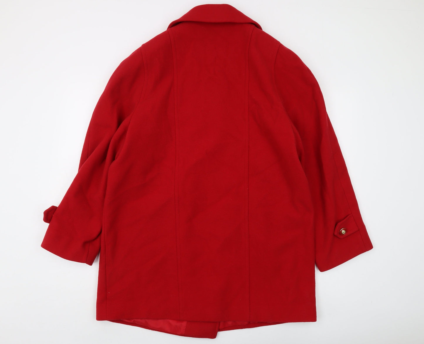 The Edinburgh Collection Women's Red Pea Coat Size 14