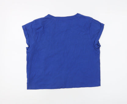 Jack Wills Women's Blue T-Shirt S Short Sleeve