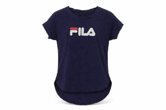 Fila Unisex Blue Cotton T-Shirt, Size S - Classic Casual Wear