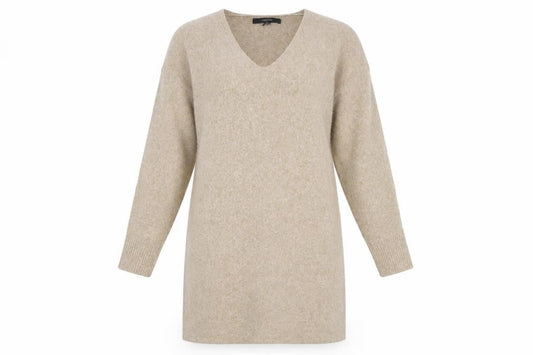 Vero Moda Women's Beige V-Neck Jumper Dress S