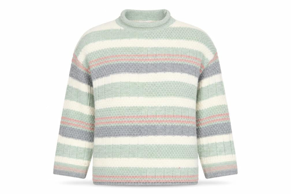 Apricot Women's Multicoloured Chunky-Knit Jumper S