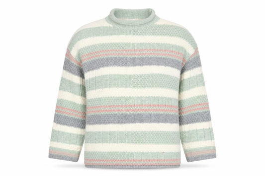 Apricot Women's Multicoloured Chunky-Knit Jumper S