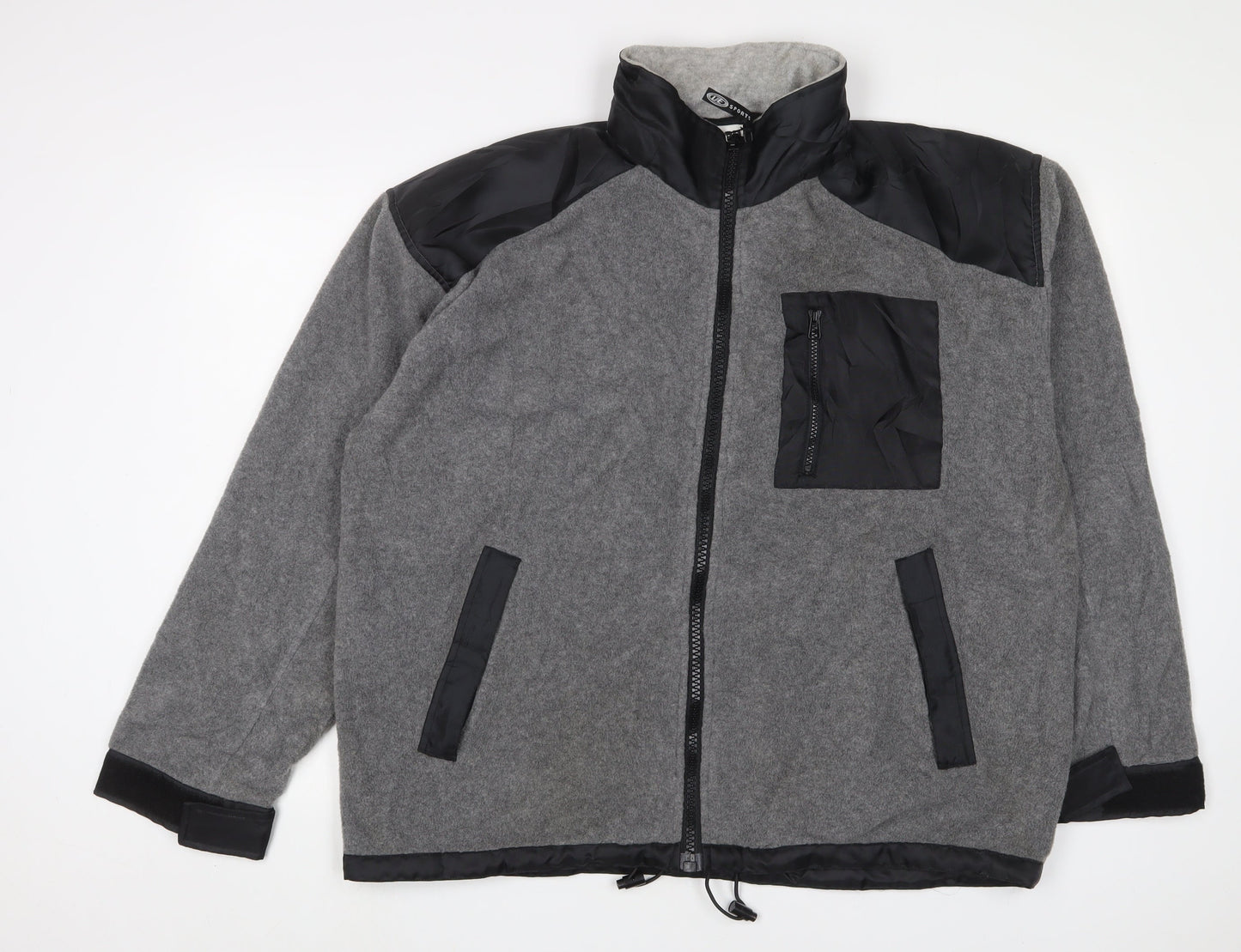 Urban Exposure Mens Grey Windbreaker Jacket Size M