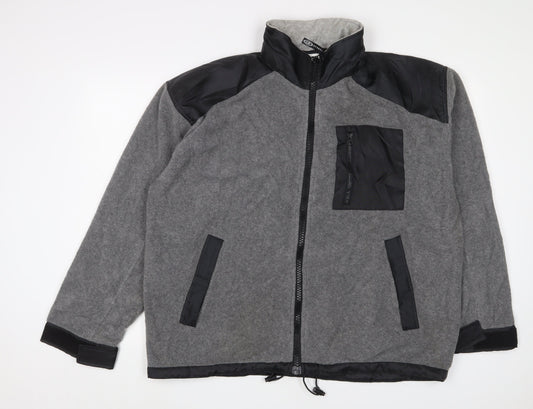 Urban Exposure Mens Grey Windbreaker Jacket Size M