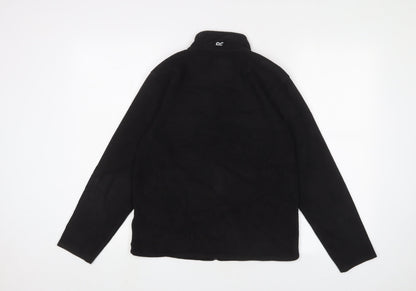 Back view of Regatta boys’ black full zip basic jacket 18 years