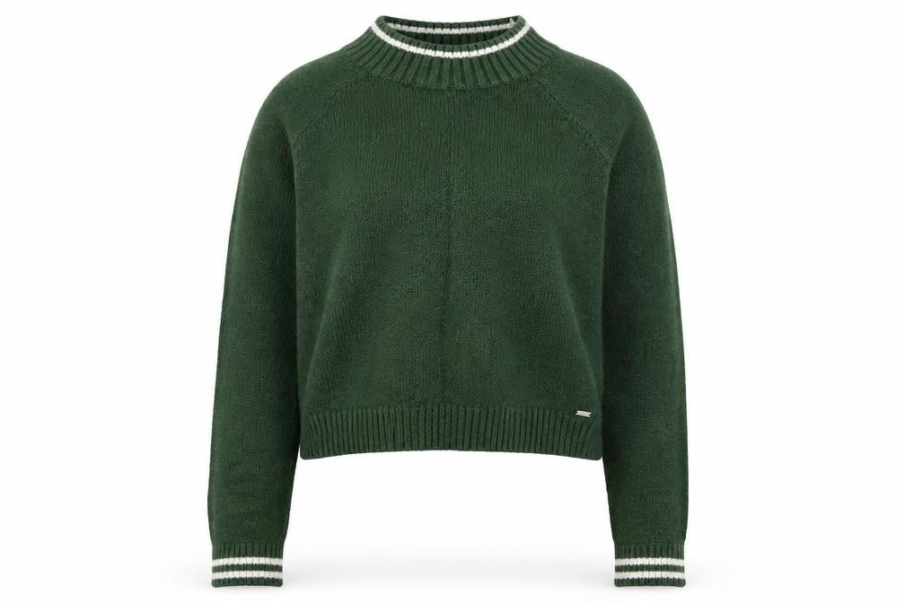 Hollister Women's Green XS Crew Neck Pullover Jumper