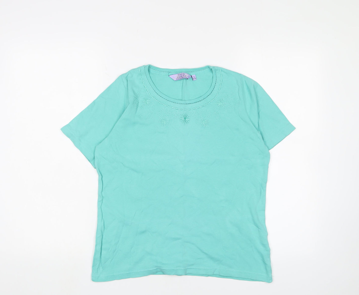Honor Millburn Women's Blue Cotton T-Shirt