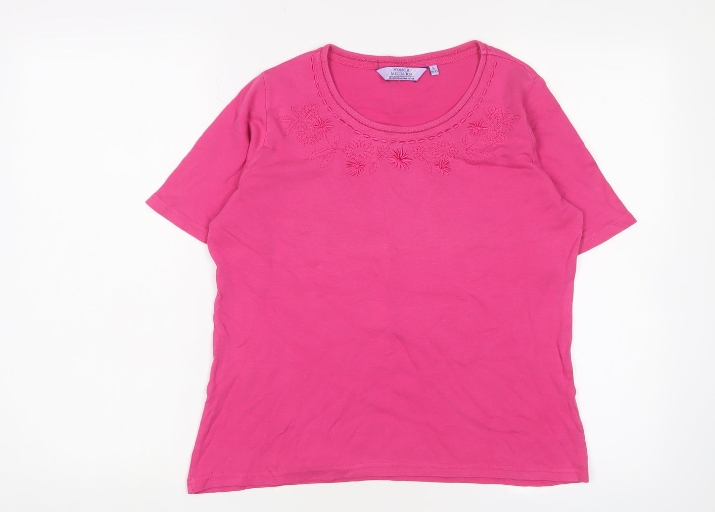 Honor Millburn Pink Women's Embroidered T-Shirt Size 10-12