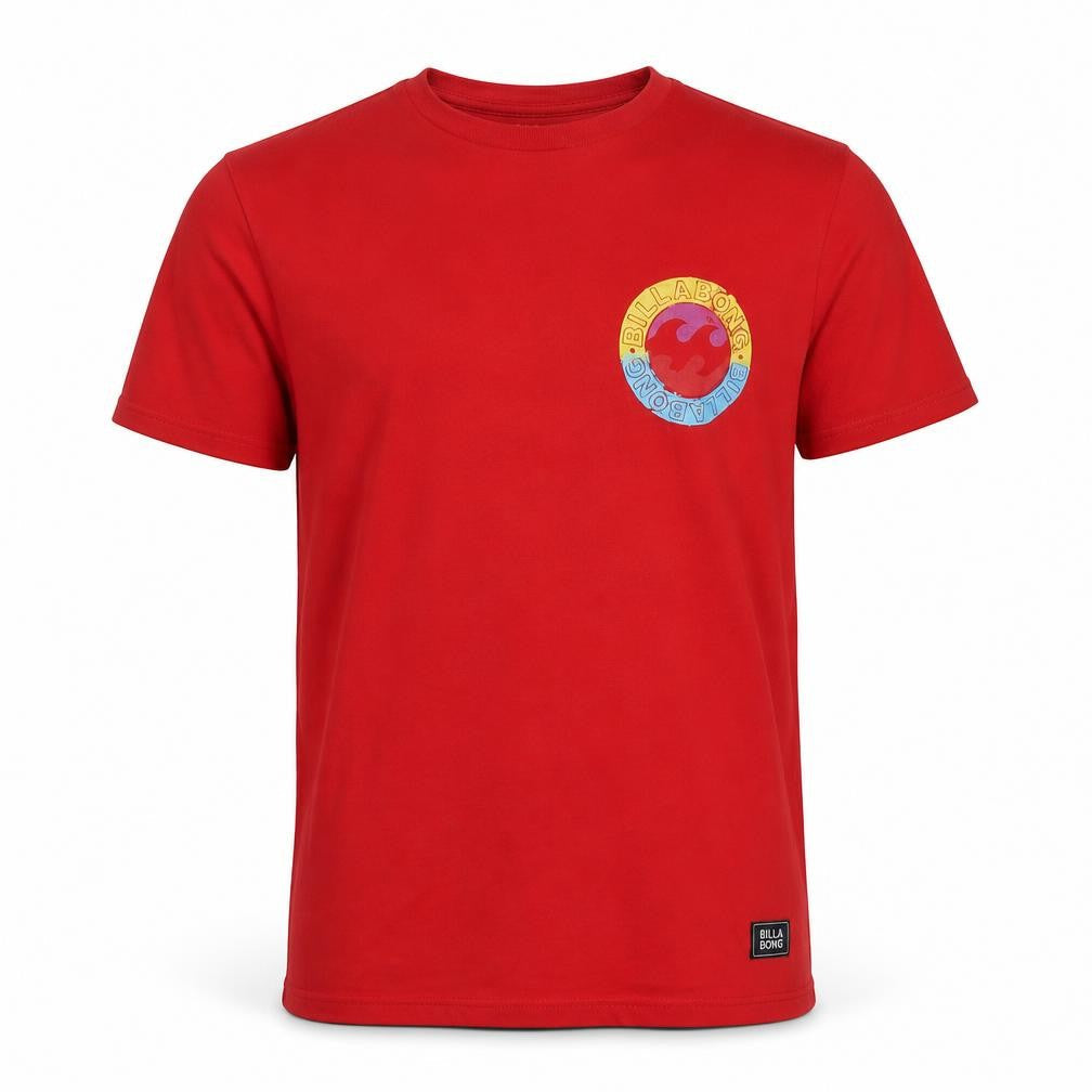 Billabong Men's Red Graphic Print T-Shirt XS