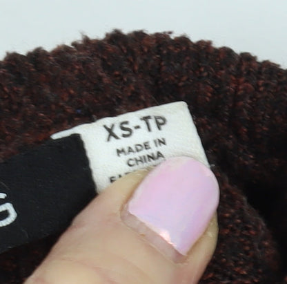 Brand and care label for BDG Women's Brown Knit jumper XS