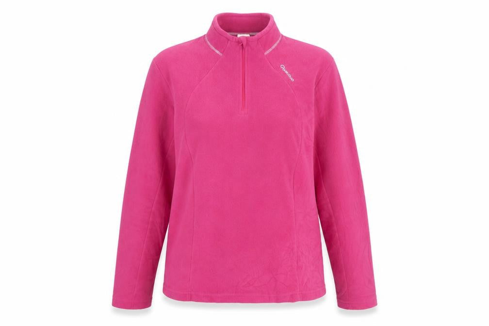 Quechua Women's Pink 1/2 Zip Sweatshirt 2XL