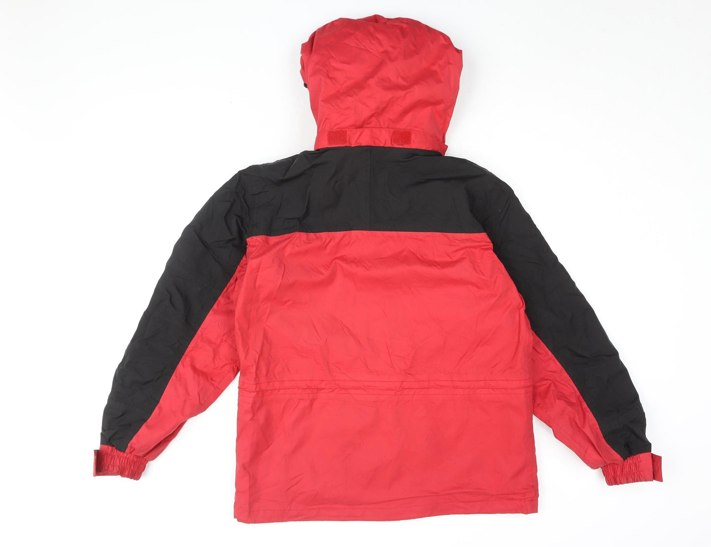Crane Sports Men's Red Black Hooded Anorak Jacket XS