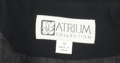 Atrium Collection Women's Black Blazer, Size 12