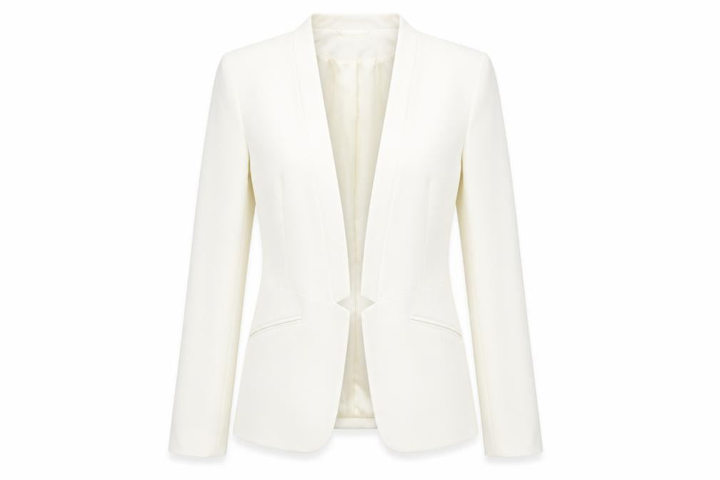 H&M Women's Ivory Blazer, Size 4, Modern Casual