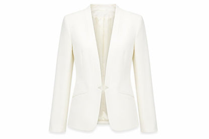 H&M Women's Ivory Blazer, Size 4, Modern Casual