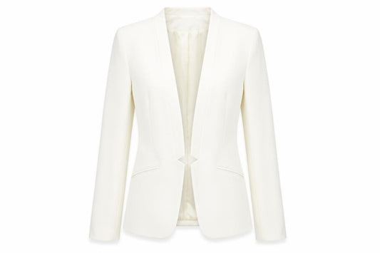 H&M Women's Ivory Blazer, Size 4, Modern Casual