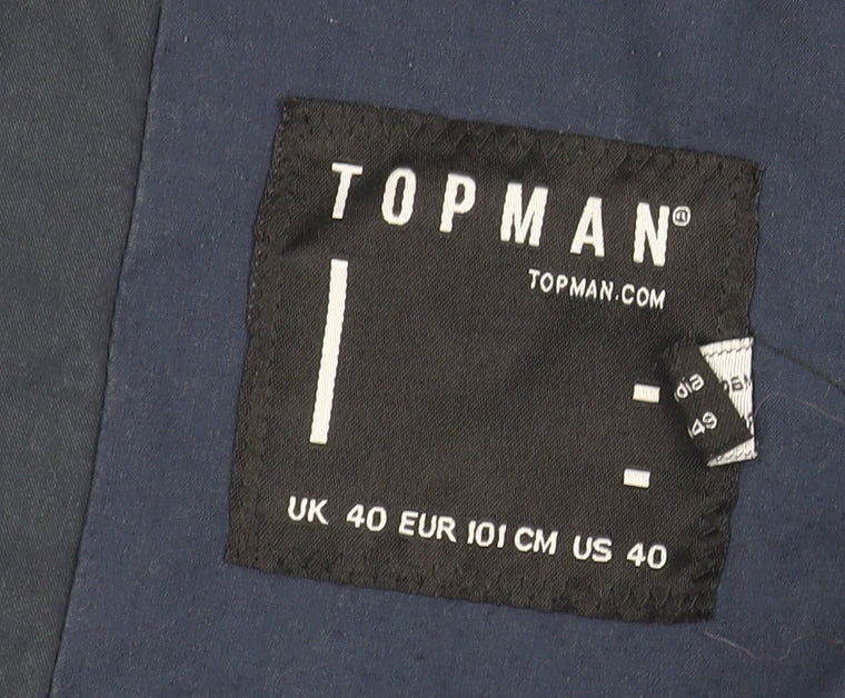 Topman Men's Blue Blazer Jacket Size 40 - Formal Wear