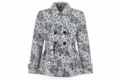 Internacionale Women’s Animal Print Belted Coat 12
