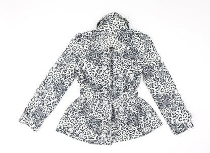 Internacionale Women’s Animal Print Belted Coat 12