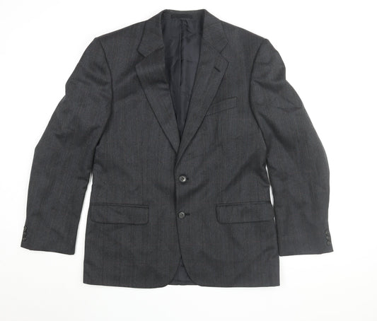 St Michael Men's Grey Blazer, 38, Regular Fit