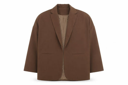 PRETTYLITTLETHING Women's Brown Blazer, Size 6