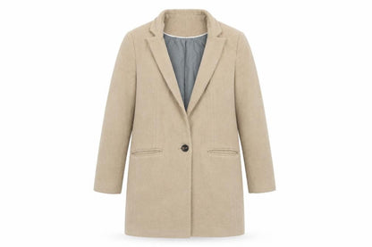 Next Women's Beige Overcoat Size 12 - Chic Casual Wear