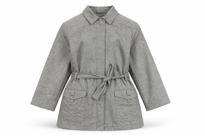 Bonmarché Women's Grey Belted Coat XL
