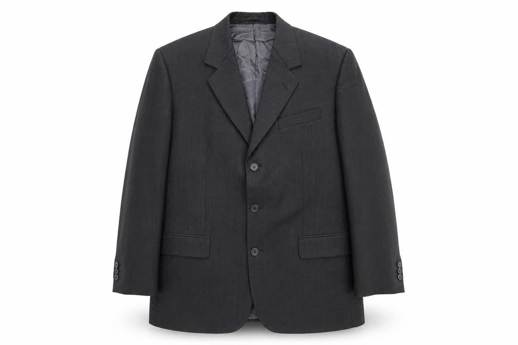Next Men's Black Suit Jacket Size 42R Wool Blend