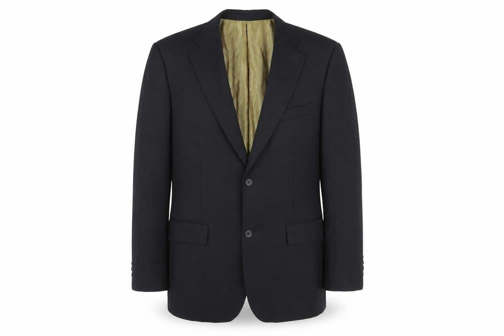 Greenwoods Men's Black Blazer 42R Notch Lapel Formal
