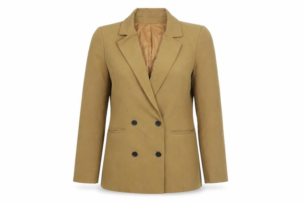 Missguided Women's Brown Blazer, Size 8, Double Breasted