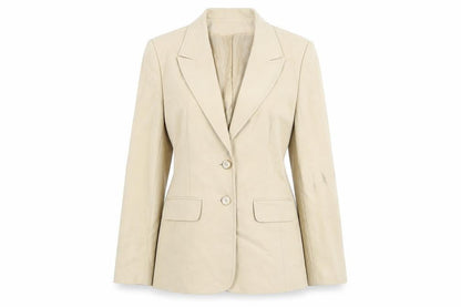 Richards Women's Beige Blazer UK 12 Regular Classic